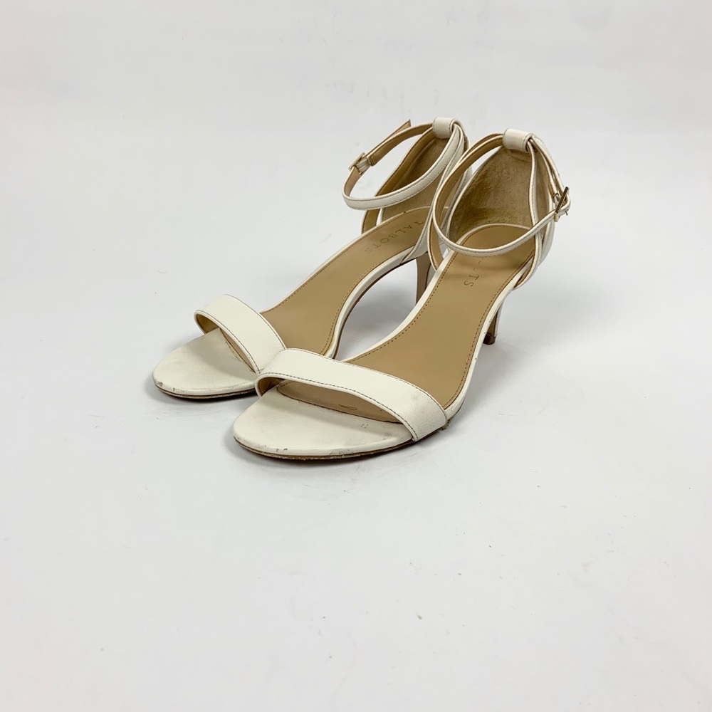 Talbots white ankle strap 2inch heel - Picture 2 of 5